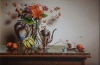 Still-life with Plums, Squash and Blue Marble